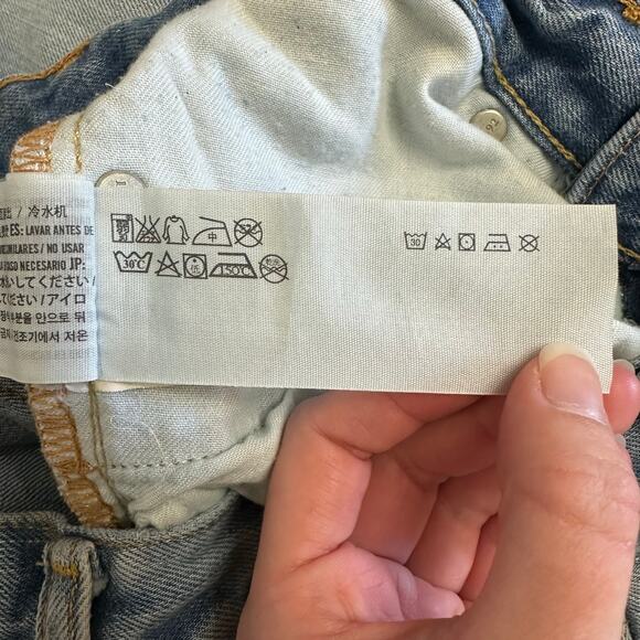 Abercrombie & Fitch Men’s Distressed Skinny Jeans Light Wash W29 L32 - Picture 10 of 11